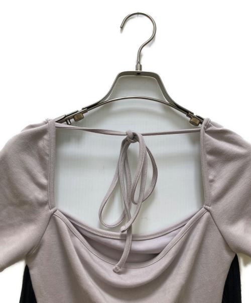 AND MARY（アンドマリー）AND MARY (アンドマリー) Nancy ribbon tops ピンク サイズ:Freeの古着・服飾アイテム