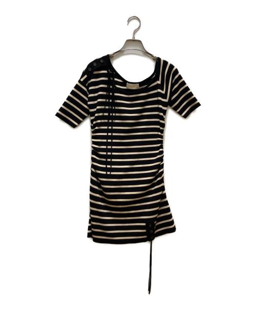 AND MARY（アンドマリー）AND MARY (アンドマリー) Connie ribbon mini dress black ブラック サイズ:FREEの古着・服飾アイテム