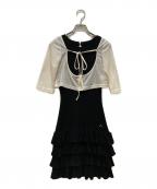 AND MARYアンドマリー）の古着「Sophia frill set dress」｜ブラック