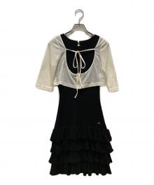 AND MARY（アンドマリー）の古着「Sophia frill set dress」｜ブラック