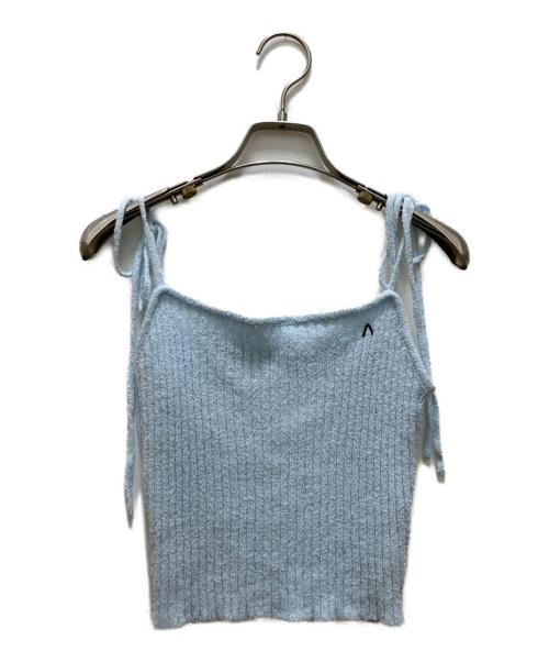 AND MARY（アンドマリー）AND MARY (アンドマリー) Evelyn knit set up ブルー サイズ:FREEの古着・服飾アイテム