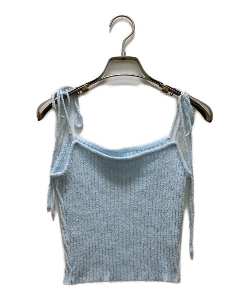 AND MARY（アンドマリー）AND MARY (アンドマリー) Evelyn knit set up ブルー サイズ:FREEの古着・服飾アイテム