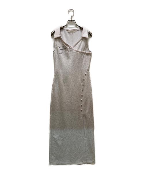 AND MARY（アンドマリー）and mary (アンドマリー) Karen logo dress グレー サイズ:FREEの古着・服飾アイテム