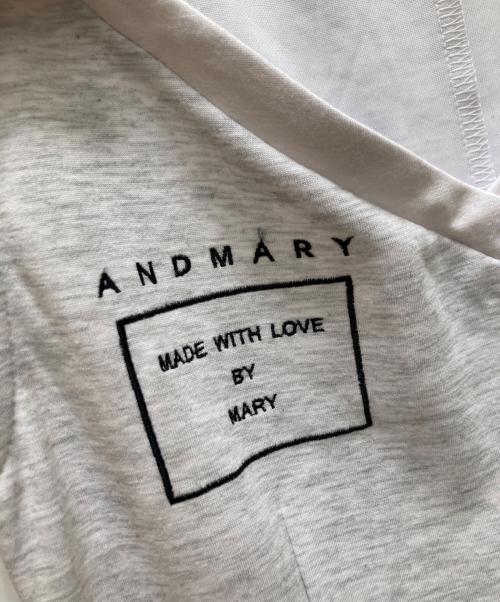 AND MARY（アンドマリー）and mary (アンドマリー) Karen logo dress グレー サイズ:FREEの古着・服飾アイテム