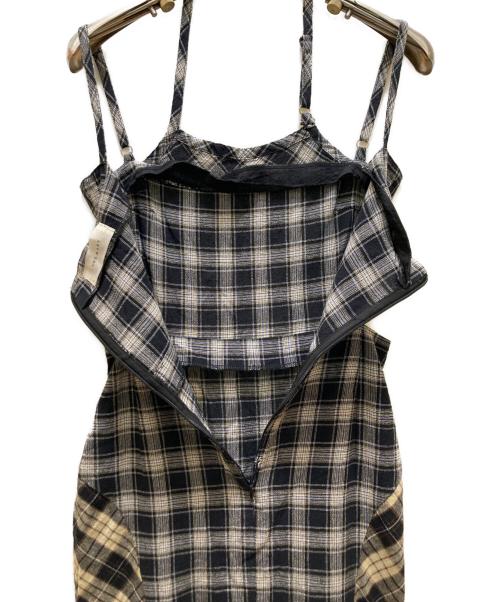 AND MARY（アンドマリー）and mary (アンドマリー) アンナチェックドレスワンピース ブラック サイズ:FREEの古着・服飾アイテム