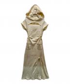 AND MARYアンドマリー）の古着「Effie slit dress Ivory.」｜ベージュ