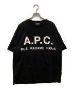 A.P.C.アーペーセー）の古着「Rue Madame Tシャツ」｜ブラック