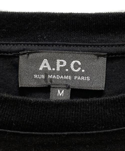 A.P.C.（アーペーセー）A.P.C. (アーペーセー) Rue Madame Tシャツ ブラック サイズ:Mの古着・服飾アイテム