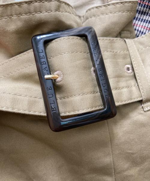 BURBERRY BLUE LABEL（バーバリー ブルー レーベル）BURBERRY BLUE LABEL (バーバリー ブルー レーベル) チェック切替スカート ベージュ サイズ:36の古着・服飾アイテム