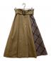 BURBERRY BLUE LABEL（バーバリー ブルー レーベル）の古着「チェック切替スカート」｜ベージュ