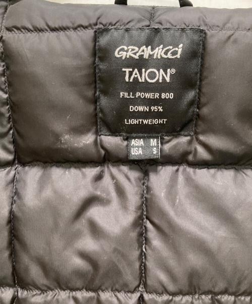 GRAMICCI（グラミチ）GRAMICCI (グラミチ) TAION (タイオン) コラボインナー ダウンジャケット ブラック サイズ:Ｍの古着・服飾アイテム