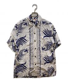 hanauma bay（ハナウマベイ）の古着「オールドレーヨンアロハシャツ」｜ホワイト