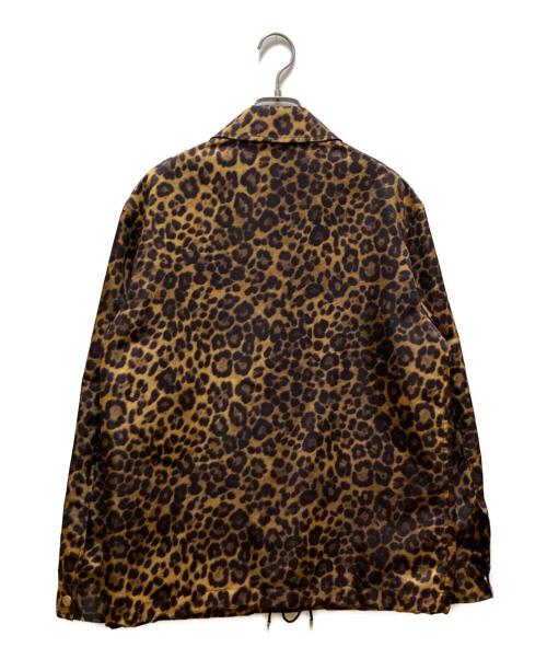 ALEXANDER WANG（アレキサンダー・ワン）ALEXANDER WANG (アレキサンダー・ワン) ナイロンレオパードコーチジャケット ブラウン サイズ:xsの古着・服飾アイテム