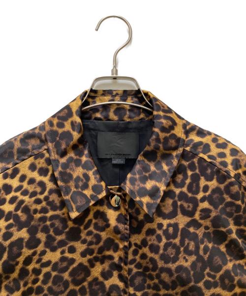ALEXANDER WANG（アレキサンダー・ワン）ALEXANDER WANG (アレキサンダー・ワン) ナイロンレオパードコーチジャケット ブラウン サイズ:xsの古着・服飾アイテム