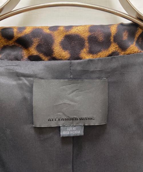 ALEXANDER WANG（アレキサンダー・ワン）ALEXANDER WANG (アレキサンダー・ワン) ナイロンレオパードコーチジャケット ブラウン サイズ:xsの古着・服飾アイテム
