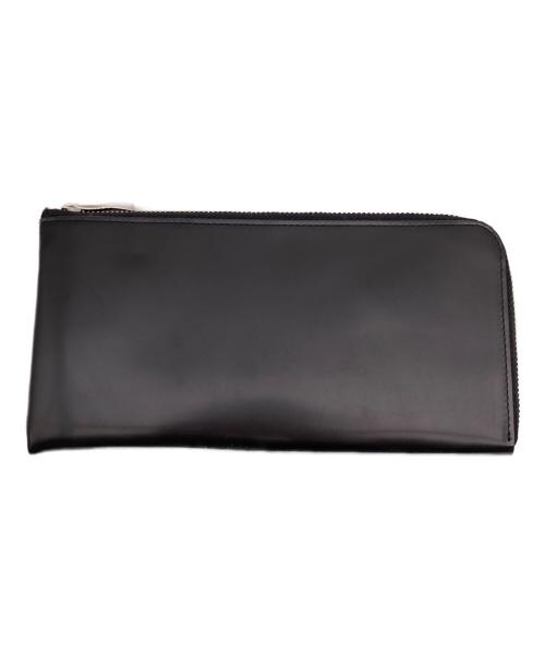 kawa-kawa（カワカワ）kawa-kawa (カワカワ) L字ファスナーレザー長財布 ブラックの古着・服飾アイテム