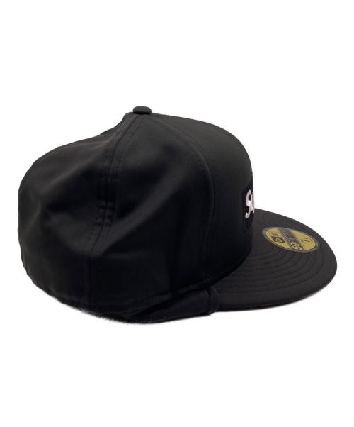 SUPREME（シュプリーム）SUPREME (シュプリーム) New Era (ニューエラ) ウィンドストッパー イヤーフラップボックスロゴキャップ ブラック×グレー サイズ:7 41/2の古着・服飾アイテム