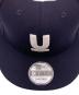 中古・古着 UNDERCOVER (アンダーカバー) New Era (ニューエラ) 9FIFTY Uロゴスナップバックキャップ ネイビー：8000円