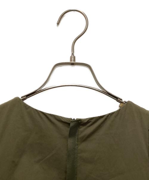 CADUNE（カデュネ）CADUNE (カデュネ) バルーンスリーブロングワンピース グリーン サイズ:38の古着・服飾アイテム