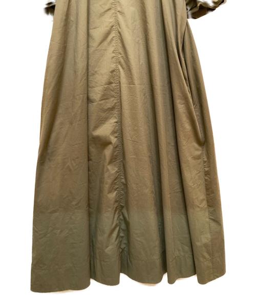 CADUNE（カデュネ）CADUNE (カデュネ) バルーンスリーブロングワンピース グリーン サイズ:38の古着・服飾アイテム