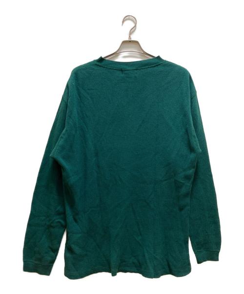 Eddie Bauer（エディーバウアー）Eddie Bauer (エディーバウアー) サーマルカットソー グリーン サイズ:Lの古着・服飾アイテム