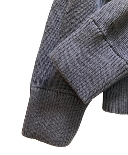 theory（セオリー）theory (セオリー) ダブルジップドライバーズニットジャケット グレー サイズ:XSの古着・服飾アイテム