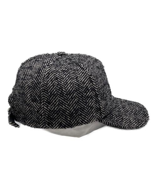 VALENTINO（ヴァレンティノ）VALENTINO (ヴァレンティノ) ロゴツイードキャップ ホワイト×ブラック サイズ:59の古着・服飾アイテム