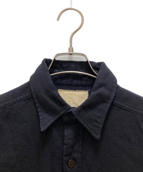 US NAVY（ユーエスネイビー）US NAVY (ユーエスネイビー) ヴィンテージCPOシャツ ブラック サイズ:15 1/2の古着・服飾アイテム