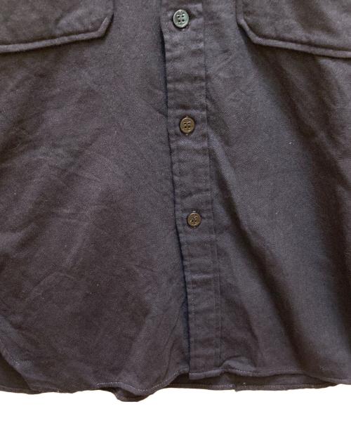 US NAVY（ユーエスネイビー）US NAVY (ユーエスネイビー) ヴィンテージCPOシャツ ブラック サイズ:15 1/2の古着・服飾アイテム