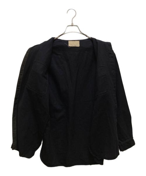 US NAVY（ユーエスネイビー）US NAVY (ユーエスネイビー) ヴィンテージCPOシャツ ブラック サイズ:15 1/2の古着・服飾アイテム