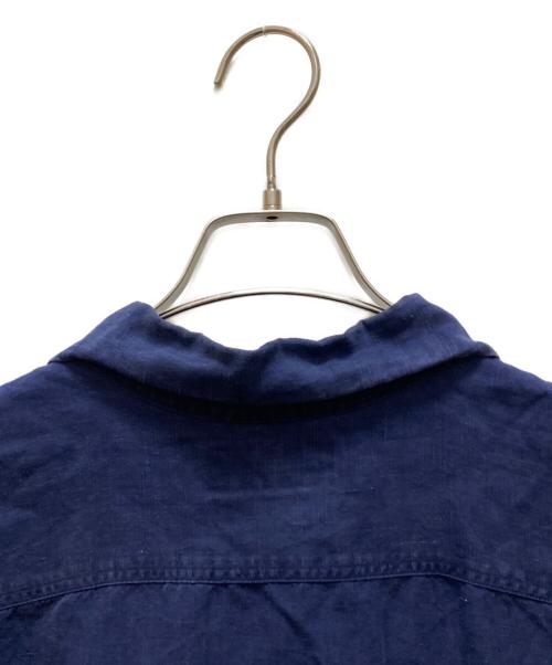 POLO RALPH LAUREN（ポロ・ラルフローレン）POLO RALPH LAUREN (ポロ・ラルフローレン) リネン・シルク ビーチキャンプシャツ ブルー サイズ:XXLの古着・服飾アイテム