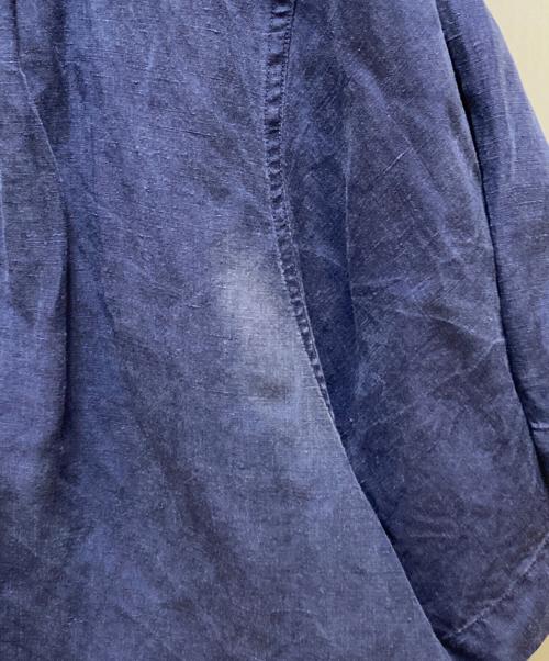 POLO RALPH LAUREN（ポロ・ラルフローレン）POLO RALPH LAUREN (ポロ・ラルフローレン) リネン・シルク ビーチキャンプシャツ ブルー サイズ:XXLの古着・服飾アイテム
