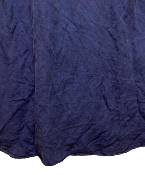 POLO RALPH LAUREN（ポロ・ラルフローレン）POLO RALPH LAUREN (ポロ・ラルフローレン) リネン・シルク ビーチキャンプシャツ ブルー サイズ:XXLの古着・服飾アイテム