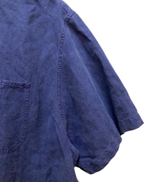 POLO RALPH LAUREN（ポロ・ラルフローレン）POLO RALPH LAUREN (ポロ・ラルフローレン) リネン・シルク ビーチキャンプシャツ ブルー サイズ:XXLの古着・服飾アイテム