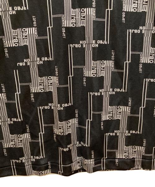 GAULTIER HOMME objet（ゴルチエオムオブジェ）GAULTIER HOMME objet (ゴルチエオムオブジェ) ロゴデザインVネックカットソー ブラック×ホワイト サイズ:FREEの古着・服飾アイテム