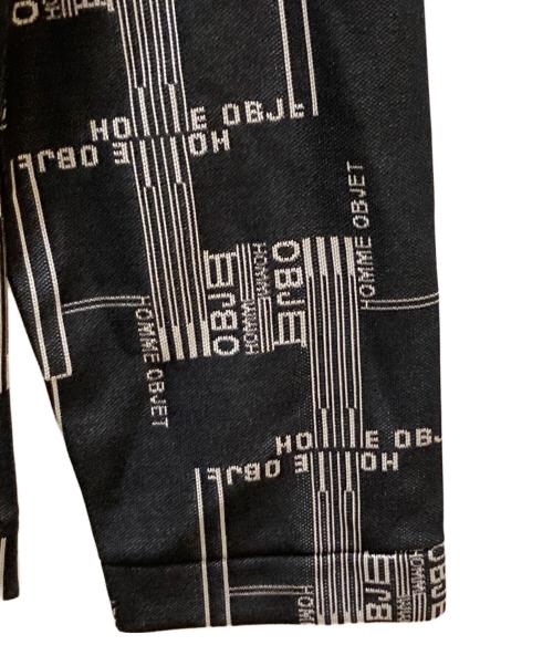 GAULTIER HOMME objet（ゴルチエオムオブジェ）GAULTIER HOMME objet (ゴルチエオムオブジェ) ロゴデザインVネックカットソー ブラック×ホワイト サイズ:FREEの古着・服飾アイテム