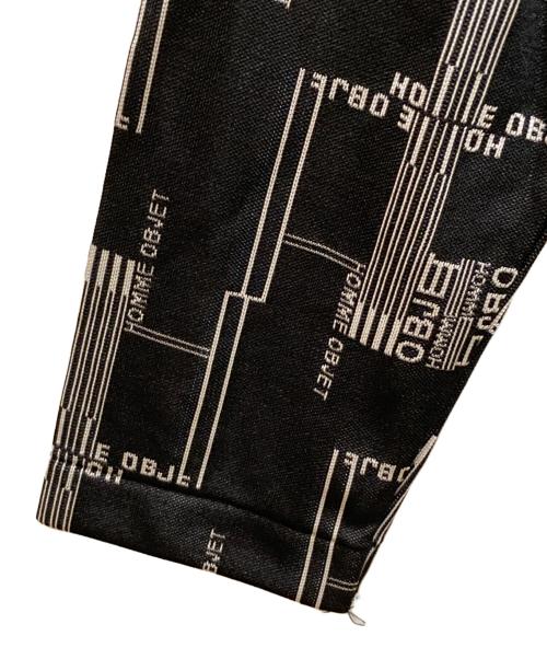 GAULTIER HOMME objet（ゴルチエオムオブジェ）GAULTIER HOMME objet (ゴルチエオムオブジェ) ロゴデザインVネックカットソー ブラック×ホワイト サイズ:FREEの古着・服飾アイテム