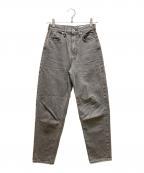 upper hights×エディター東原妙子アッパーハイツ×エディターヒガシハラタエコ）の古着「THE FIG デニムパンツ」｜グレー