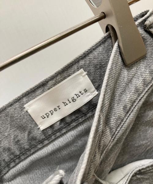 upper hights（アッパーハイツ）upper hights (アッパーハイツ) エディター東原妙子 (エディターヒガシハラタエコ) THE FIG デニムパンツ グレー サイズ:21の古着・服飾アイテム