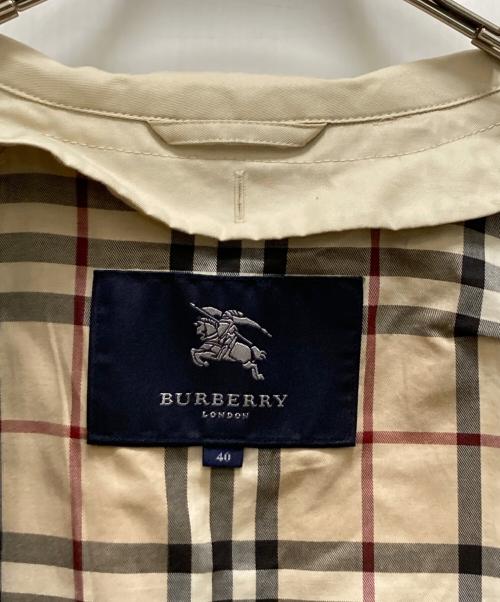 BURBERRY LONDON（バーバリーロンドン）BURBERRY LONDON (バーバリーロンドン) 裏地ノバチェックトレンチコート ベージュ サイズ:40の古着・服飾アイテム