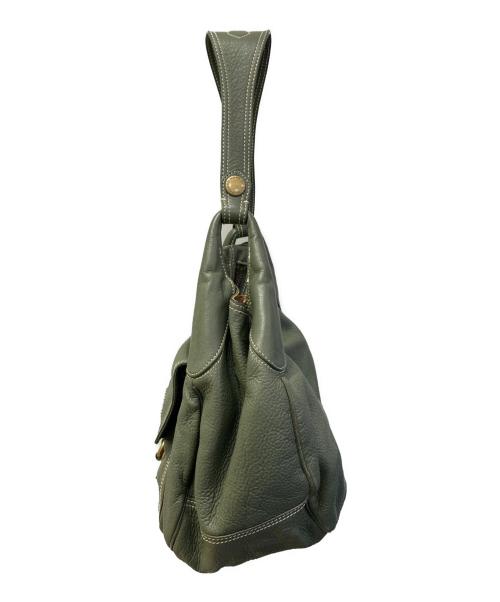 Marc by Marc Jacobs（マークバイマークジェイコブス）Marc by Marc Jacobs (マークバイマークジェイコブス) レザーホーボーバッグ グリーンの古着・服飾アイテム
