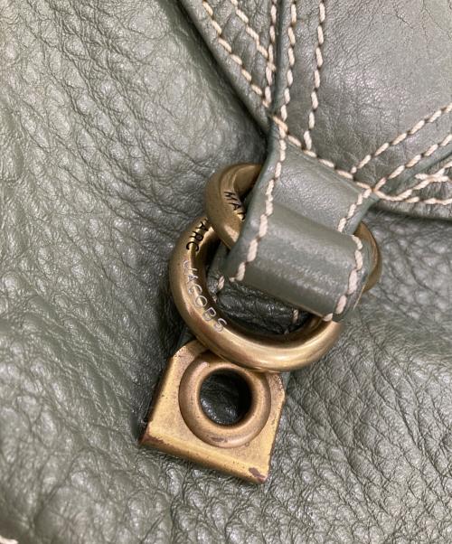 Marc by Marc Jacobs（マークバイマークジェイコブス）Marc by Marc Jacobs (マークバイマークジェイコブス) レザーホーボーバッグ グリーンの古着・服飾アイテム