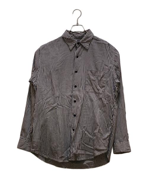 POLO RALPH LAUREN（ポロ・ラルフローレン）POLO RALPH LAUREN (ポロ・ラルフローレン) KINDRED レギュラーカラーチェックシャツ ホワイト×ネイビー サイズ:Lの古着・服飾アイテム