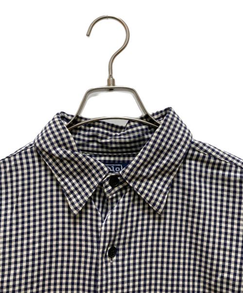 POLO RALPH LAUREN（ポロ・ラルフローレン）POLO RALPH LAUREN (ポロ・ラルフローレン) KINDRED レギュラーカラーチェックシャツ ホワイト×ネイビー サイズ:Lの古着・服飾アイテム
