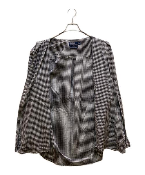 POLO RALPH LAUREN（ポロ・ラルフローレン）POLO RALPH LAUREN (ポロ・ラルフローレン) KINDRED レギュラーカラーチェックシャツ ホワイト×ネイビー サイズ:Lの古着・服飾アイテム