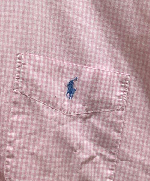POLO RALPH LAUREN（ポロ・ラルフローレン）POLO RALPH LAUREN (ポロ・ラルフローレン) 半袖シャツ ピンク サイズ:Lの古着・服飾アイテム