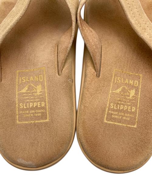 ISLAND SLIPPER（アイランドスリッパ）ISLAND SLIPPER (アイランドスリッパ) スウェードサンダル ベージュ サイズ:7の古着・服飾アイテム