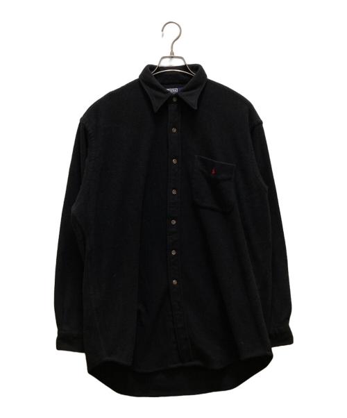 POLO RALPH LAUREN（ポロ・ラルフローレン）POLO RALPH LAUREN (ポロ・ラルフローレン) フリースシャツ ブラック サイズ:Ⅼの古着・服飾アイテム