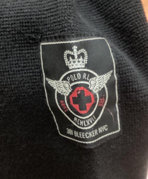 POLO RALPH LAUREN（ポロ・ラルフローレン）POLO RALPH LAUREN (ポロ・ラルフローレン) ドライバーズニット ブラック サイズ:LLの古着・服飾アイテム