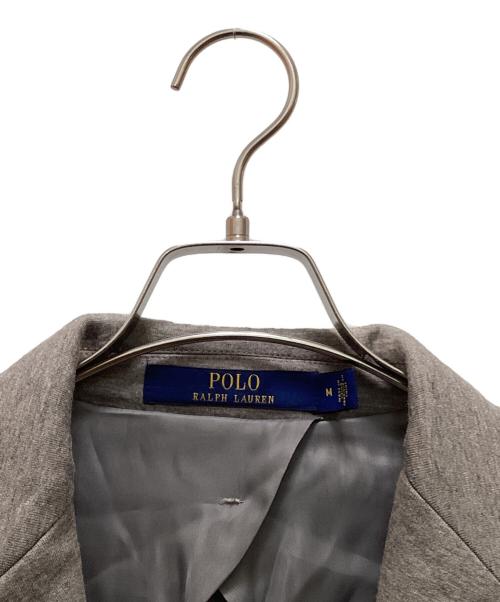 POLO RALPH LAUREN（ポロ・ラルフローレン）POLO RALPH LAUREN (ポロ・ラルフローレン) ソフトモダン ダブルニットスポーツコート グレー サイズ:Mの古着・服飾アイテム